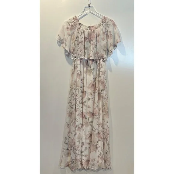 Show Me Your Mumu Hacienda Maxi Dress Floral Off Shoulder Womens Size Large - Picture 3 of 5
